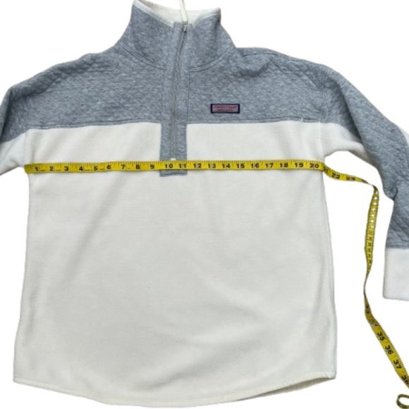 Vineyard Vines NWOT Women’s Mixed Media Sherpa 1/2 Zip Pullover Size S - Picture 10 of 12